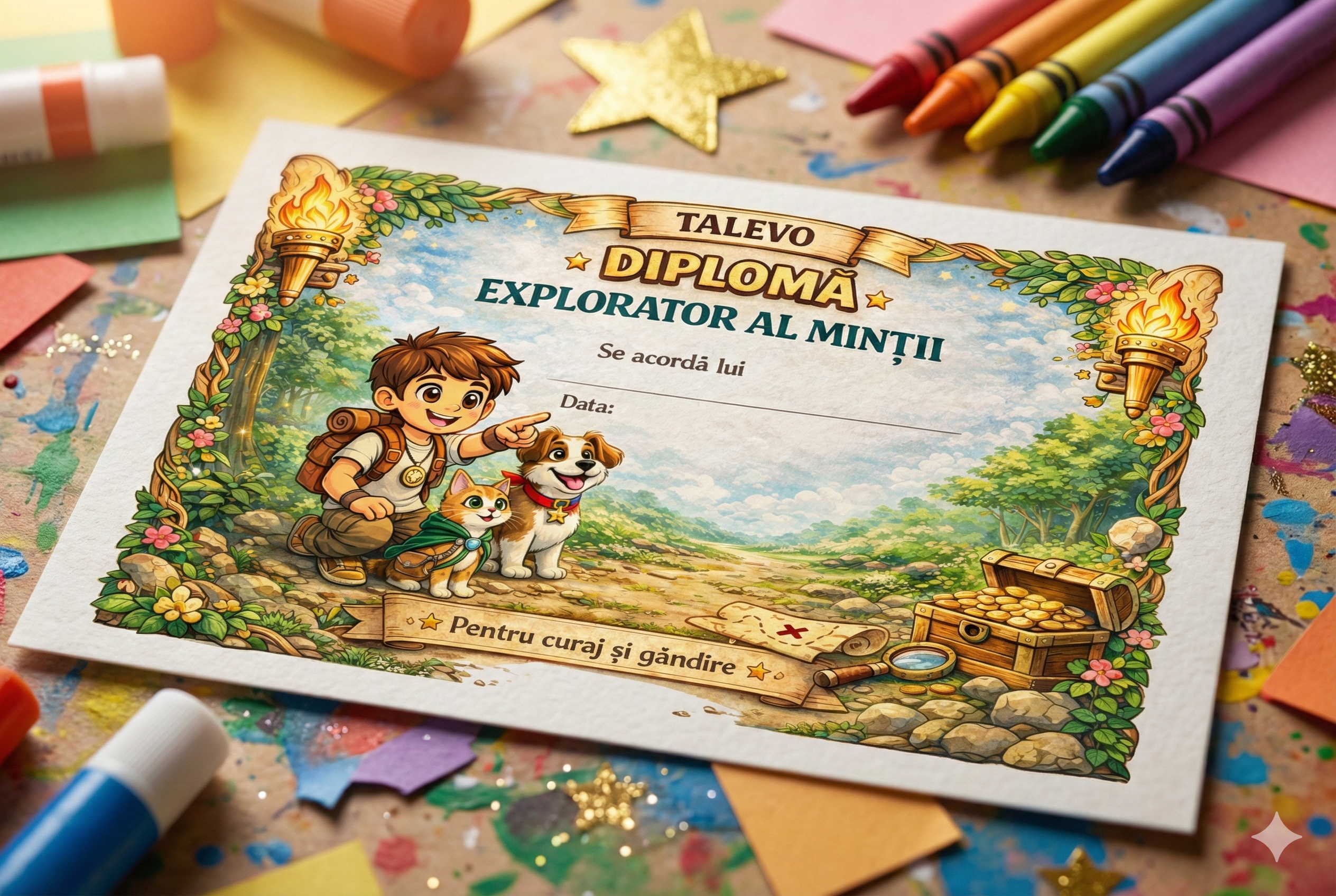 Aventurile lui Noah, Hook și Luna - Carte de Colorat & Poveste Audio